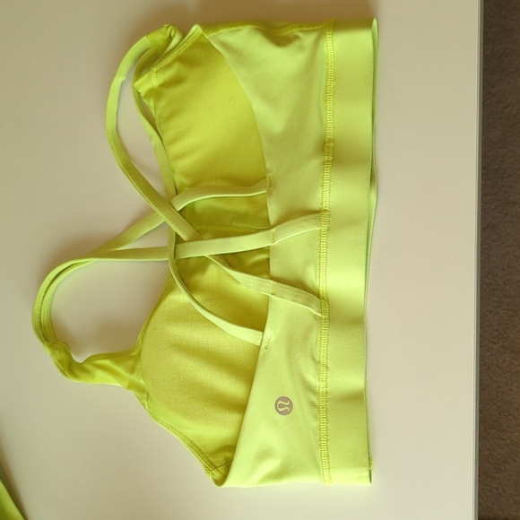 Lululemon Energy Bra Highlight Yellow - Picture 6 of 7